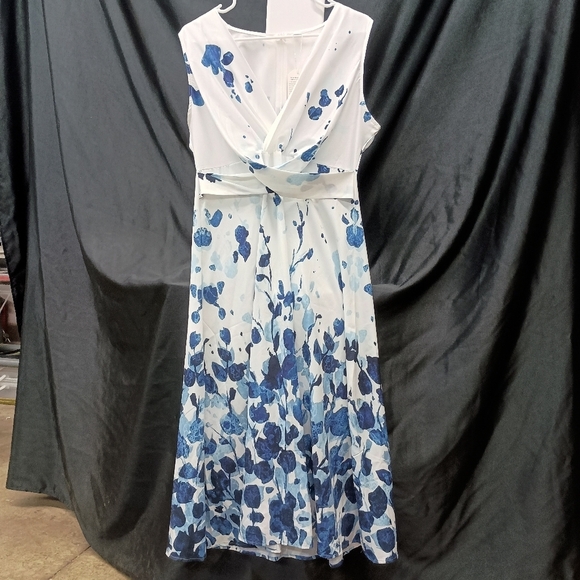 Cream Tiered Wrap Maxi Dress with Cowl Neck - Picture 8 of 12